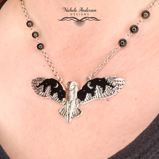 Night Forest Owl Necklace