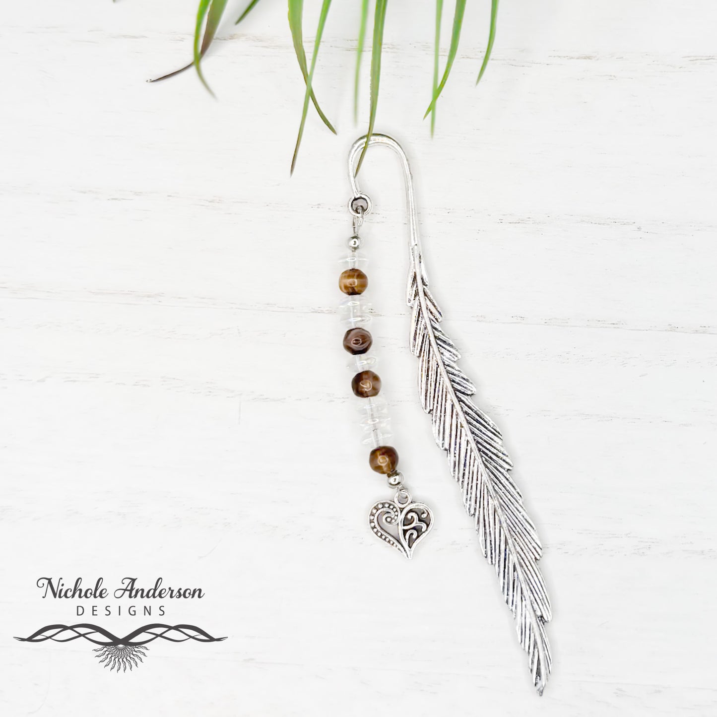 Feathered Heart Bookmark