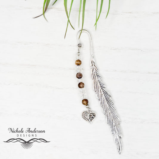 Feathered Heart Bookmark