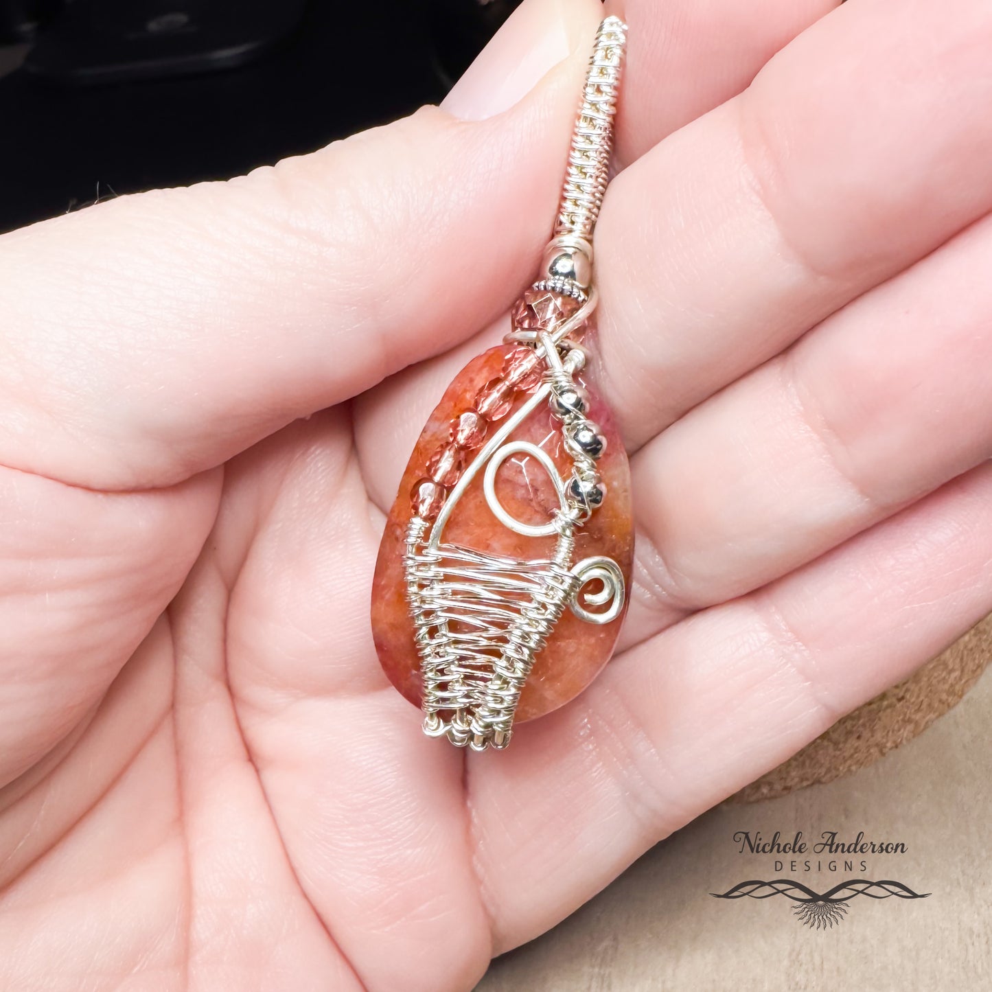 Fire Quartz Pendant