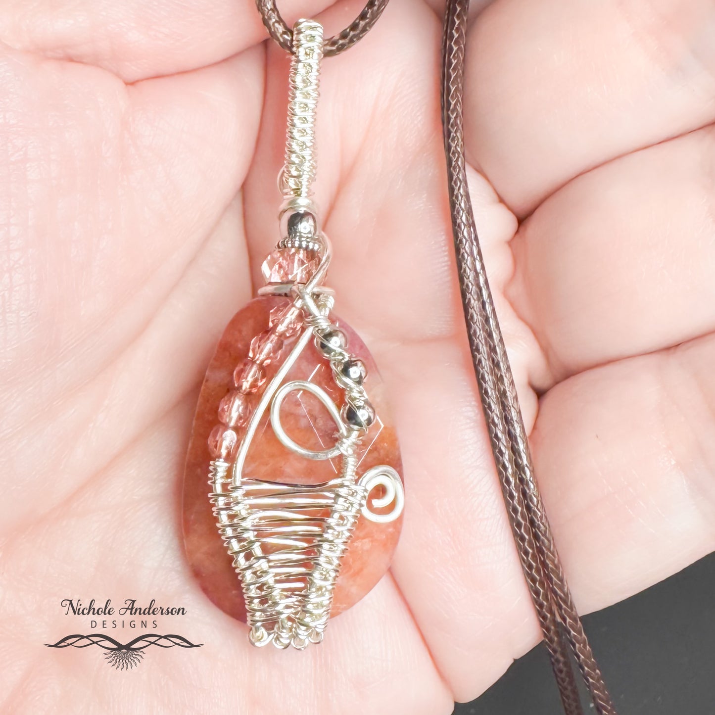 Fire Quartz Pendant