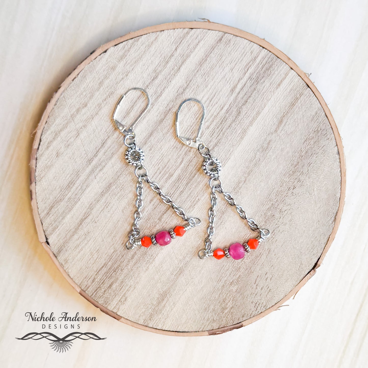 Fuchsia Summer Earrings