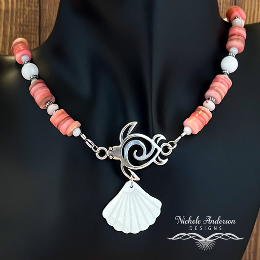 Hawaiian Turtle Heishi Necklace