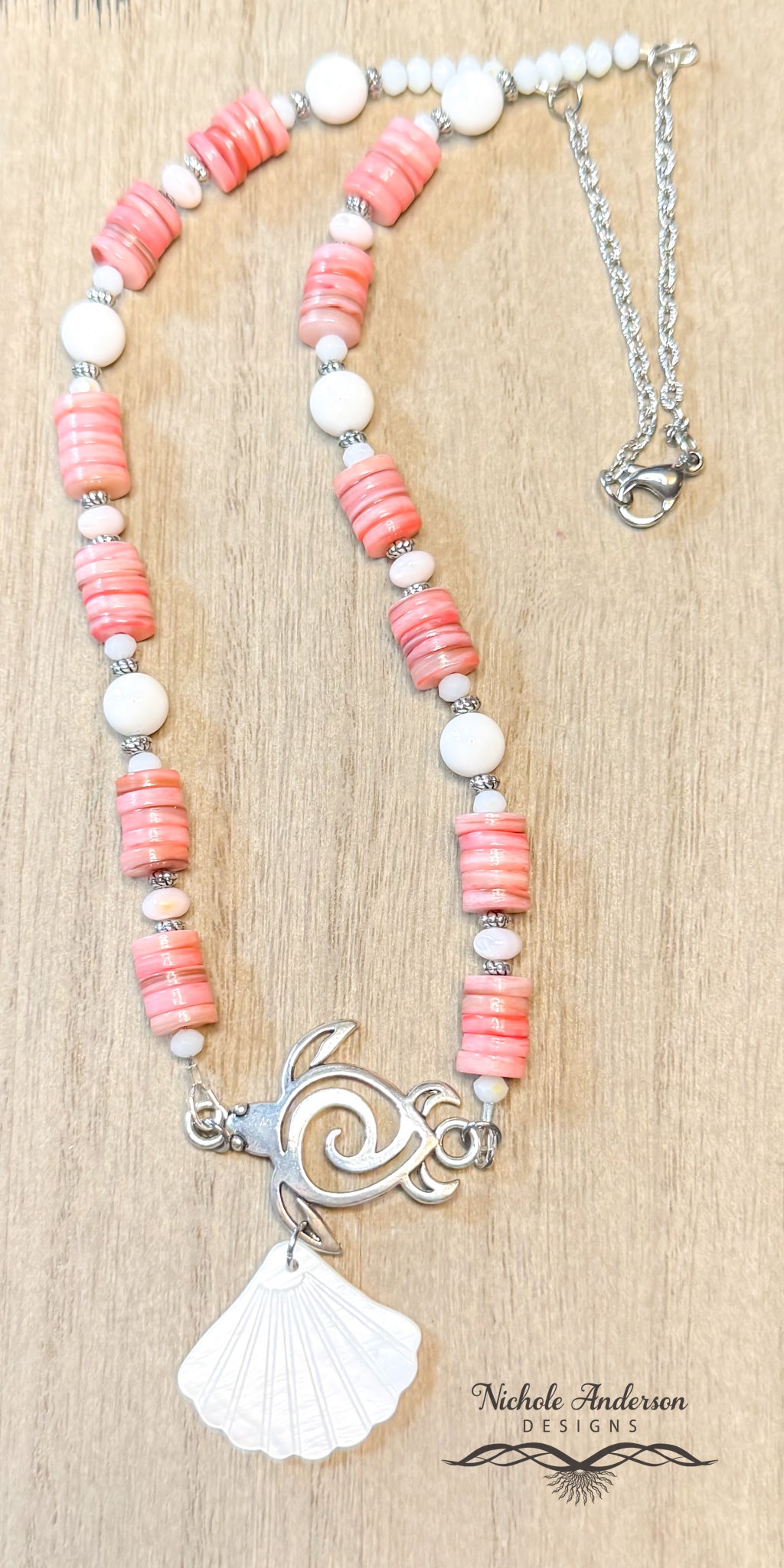 Hawaiian Turtle Heishi Necklace