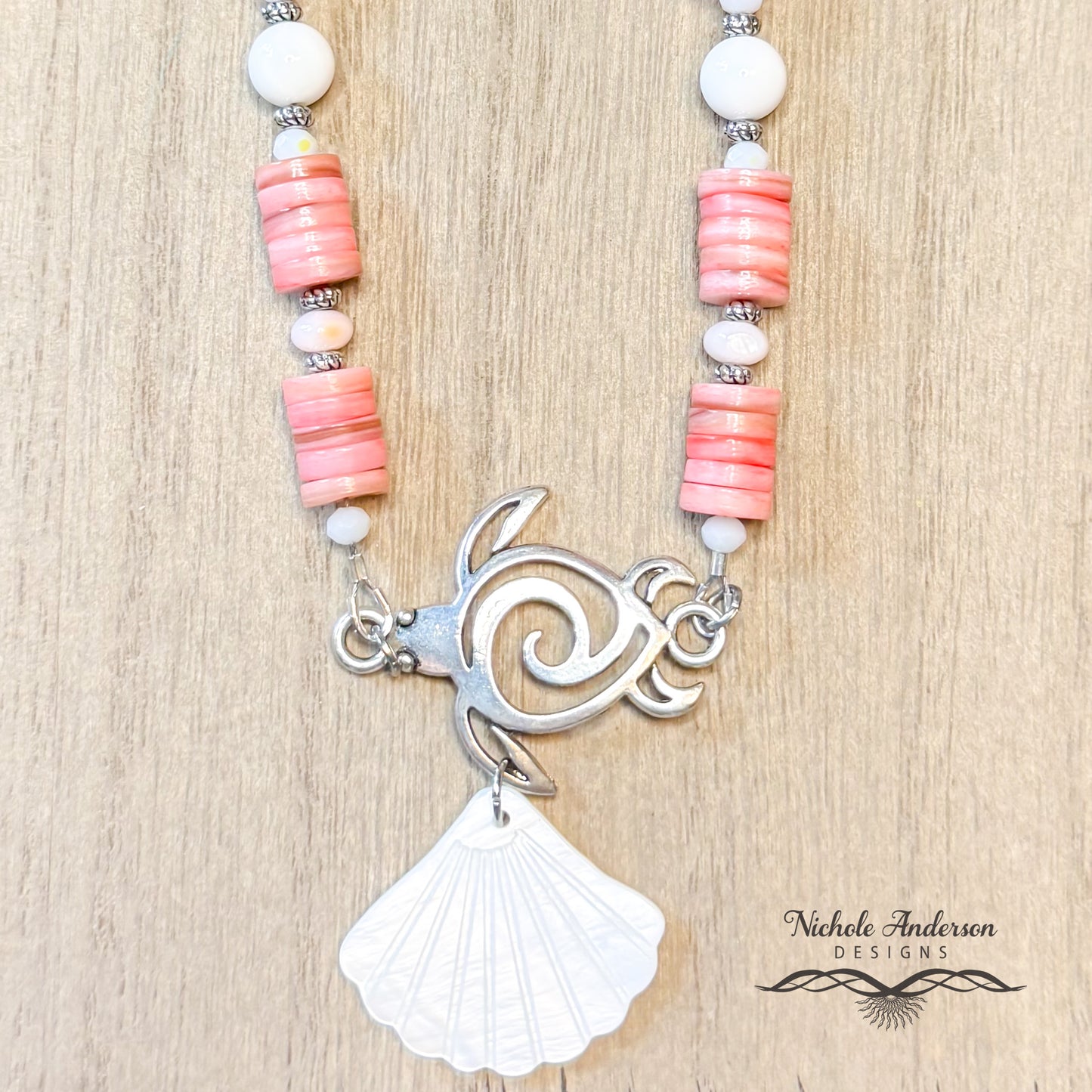 Hawaiian Turtle Heishi Necklace