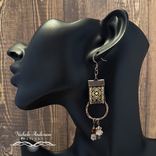 King and Queen Medieval Ribbon Earrings