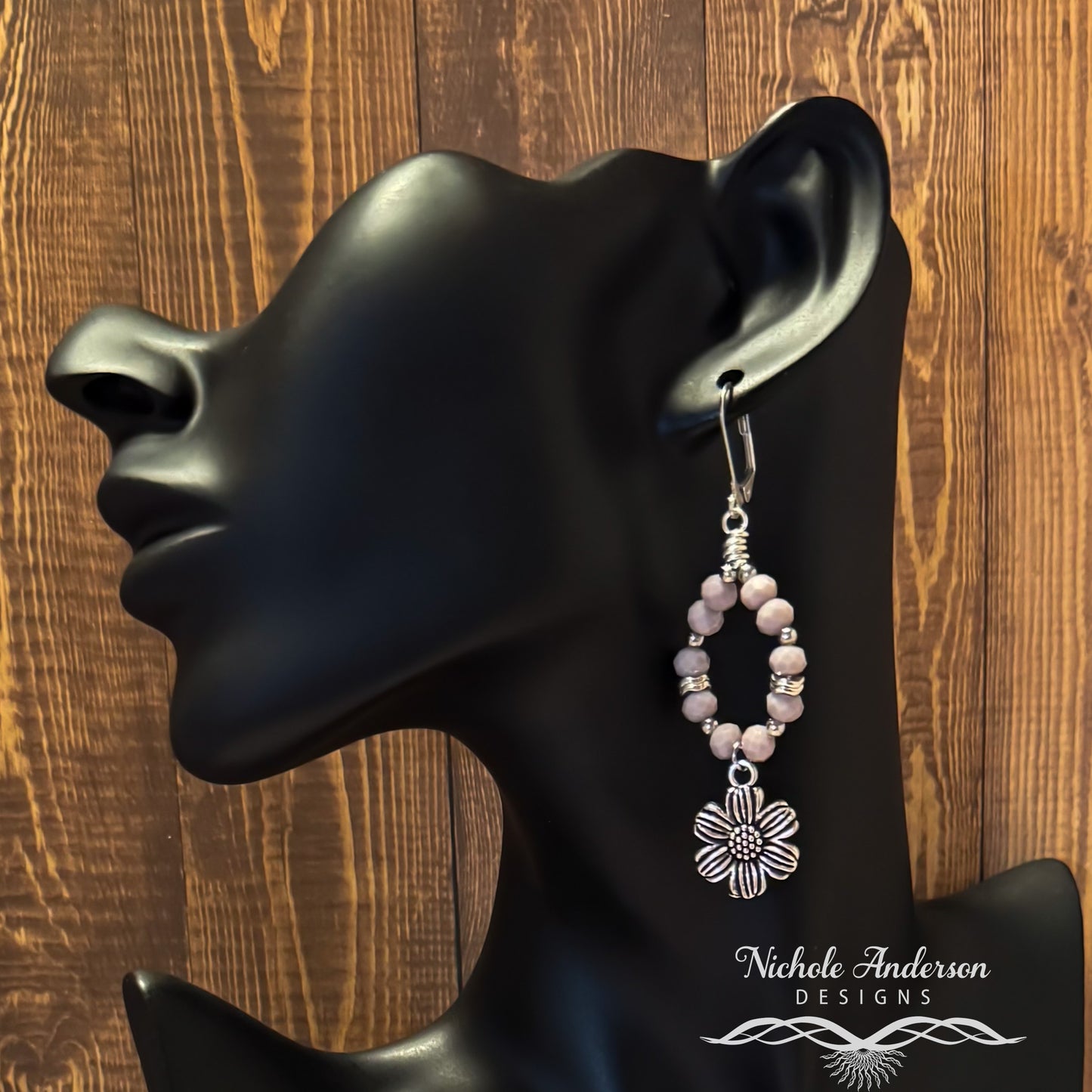 Lavender Flower Earrings