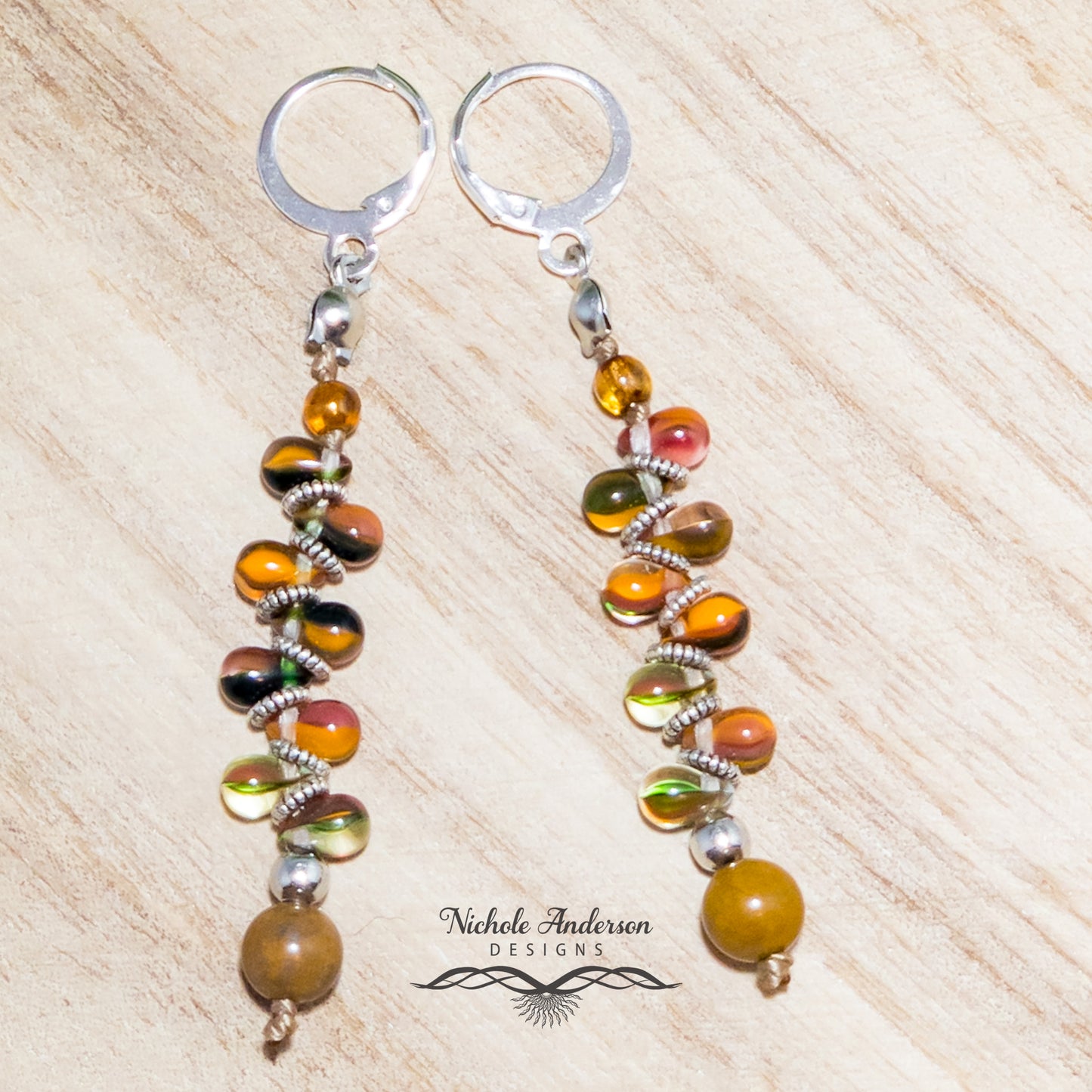 Mookaite Sunset Earrings
