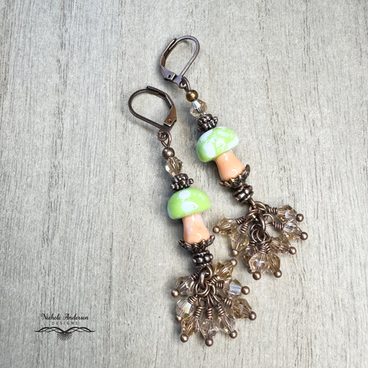 Mushroom Cluster Earrings