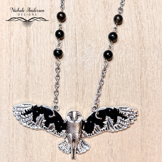 Night Forest Owl Necklace