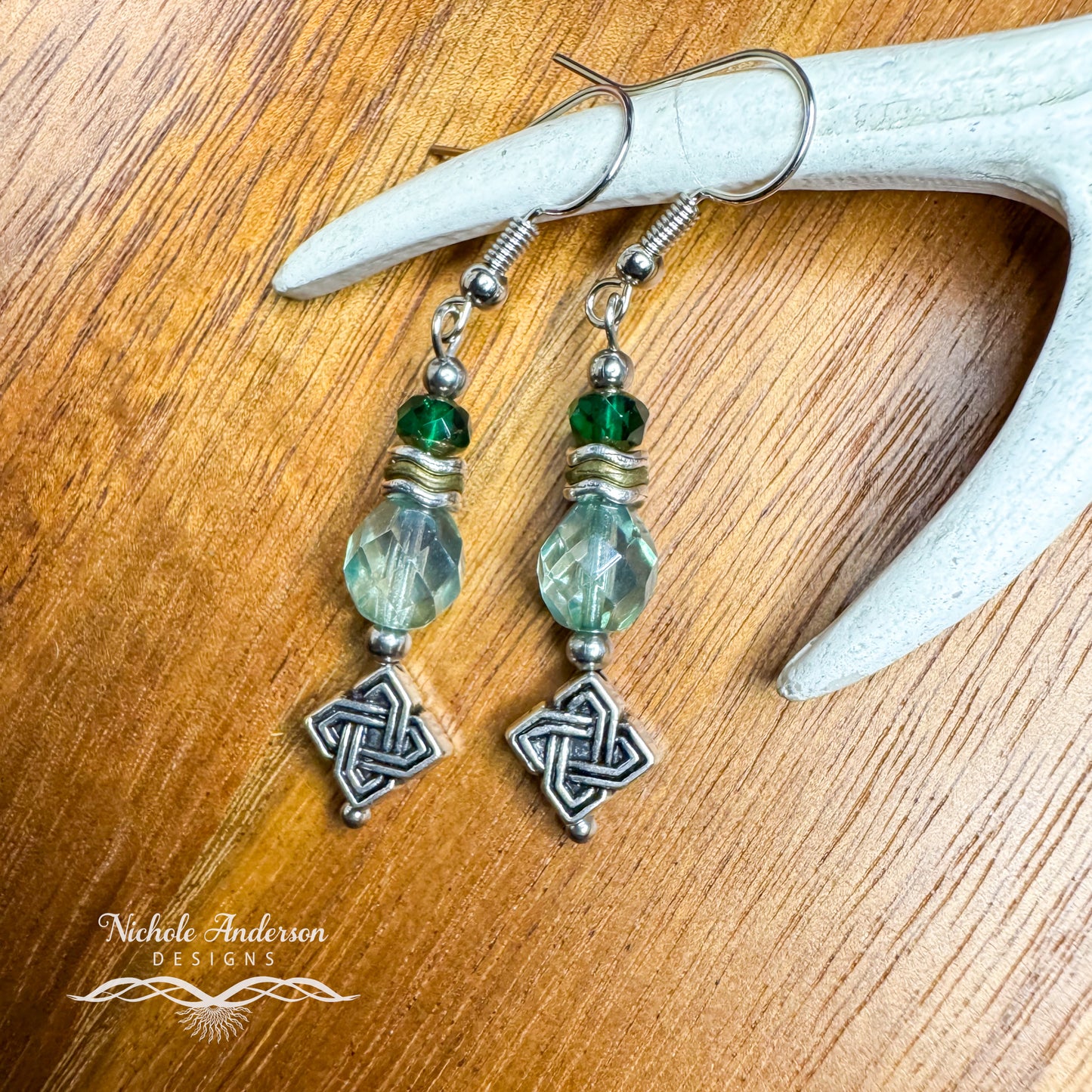 Solomon's Emerald Drop Earrings