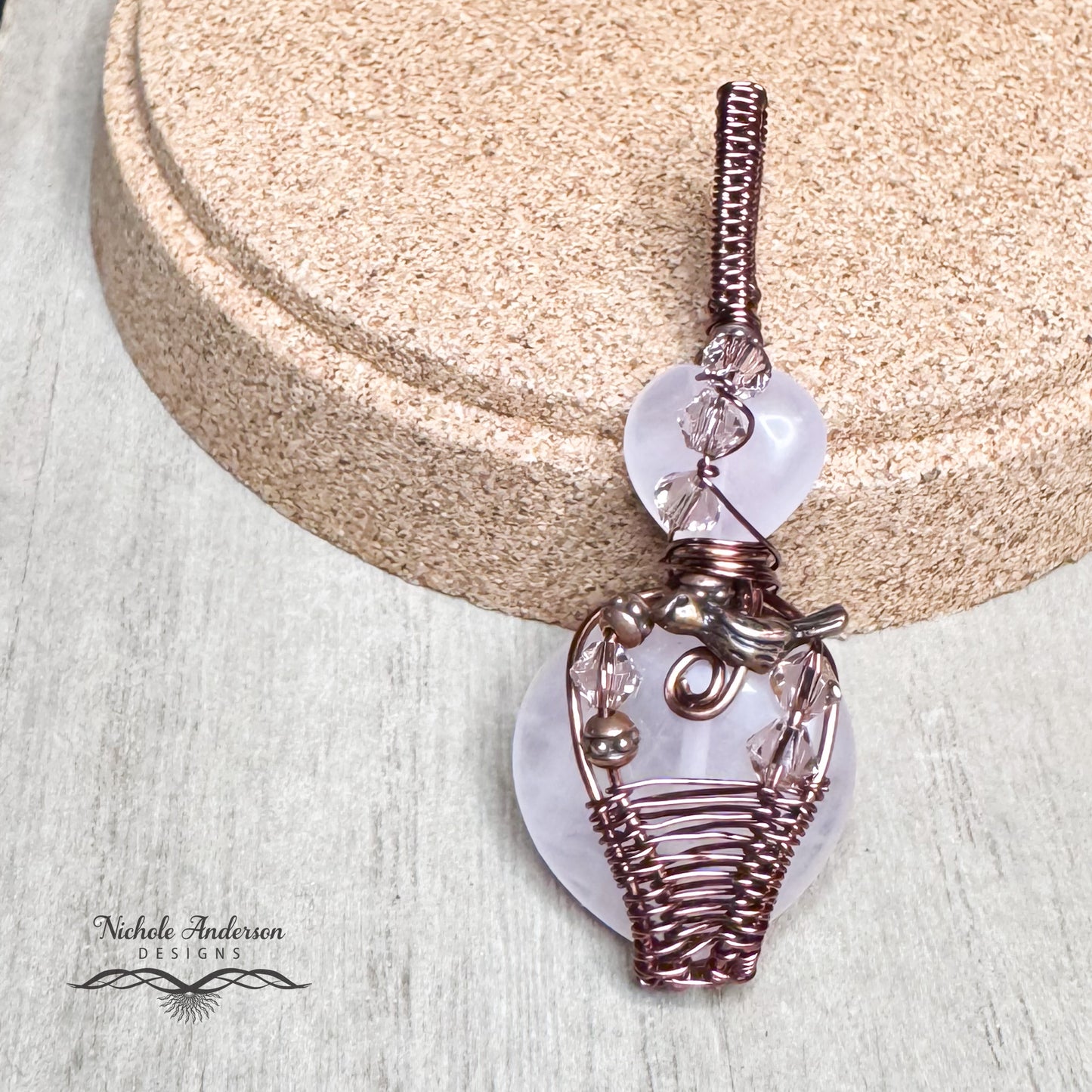 Songbird's Hearts Pendant