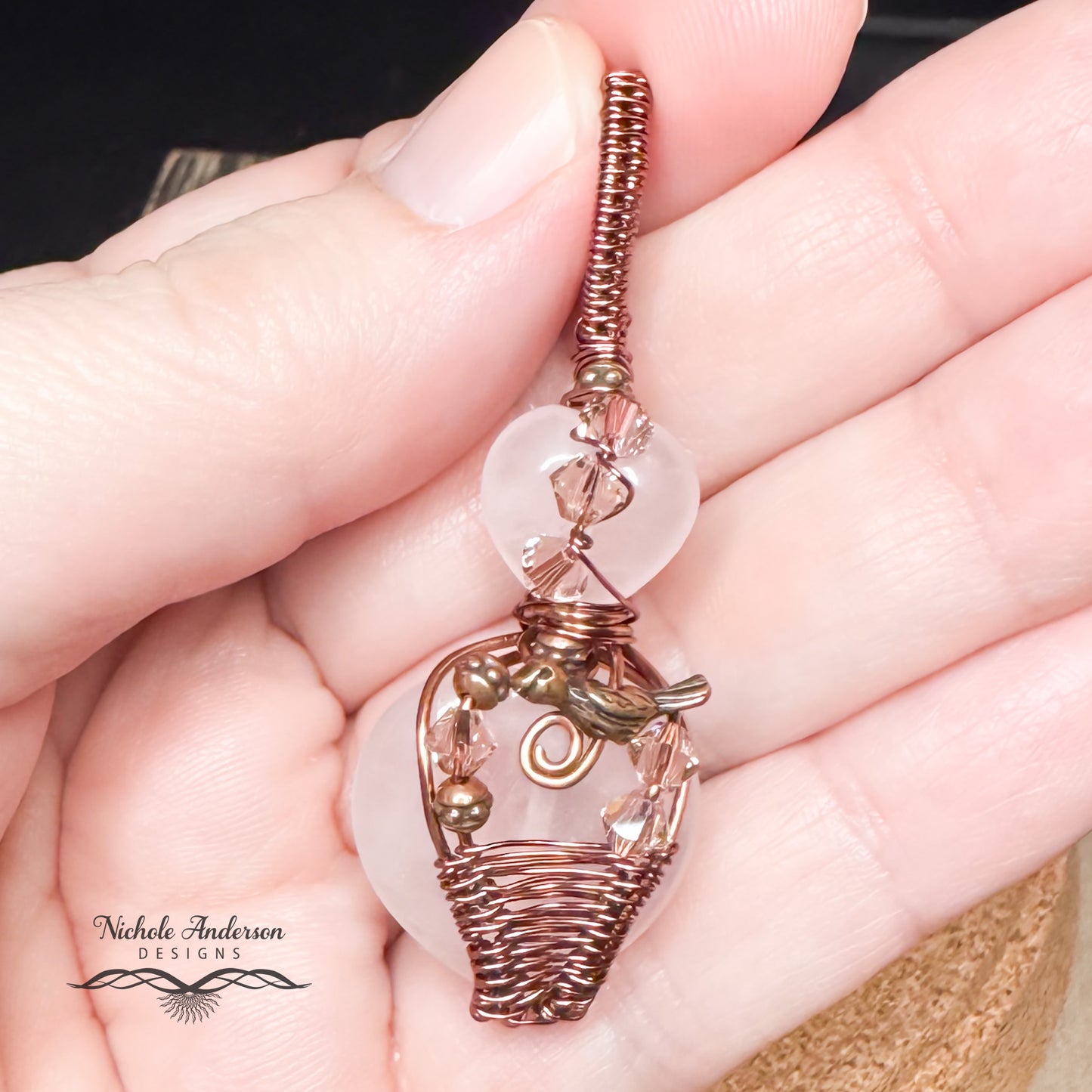 Songbird's Hearts Pendant