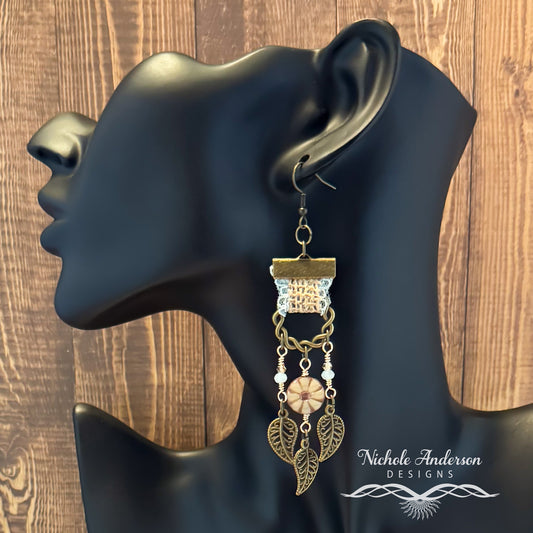 Sunflower Ribbon Earrings