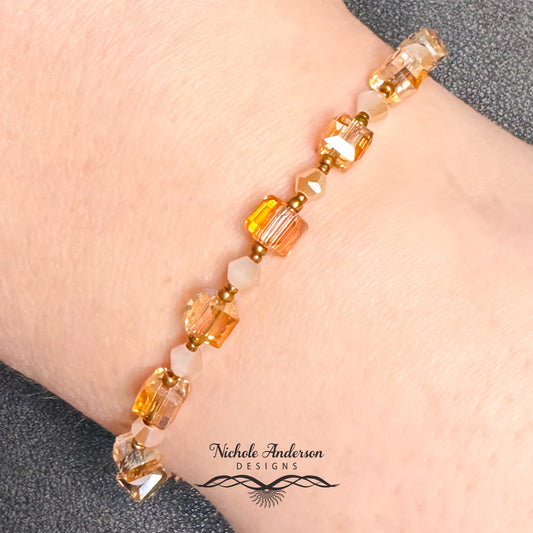 Sunset Blush Bracelet | Gold Plated Stainless Steel