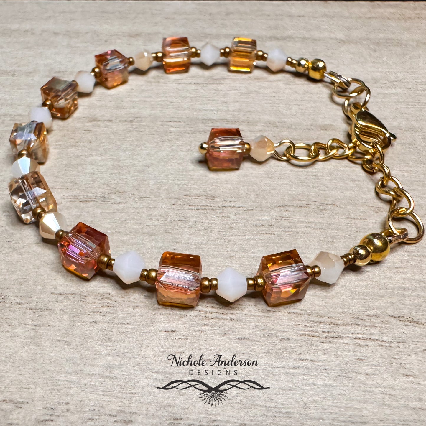 Sunset Blush Bracelet | Gold Plated Stainless Steel