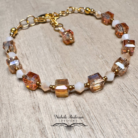 Sunset Blush Bracelet | Gold Plated Stainless Steel