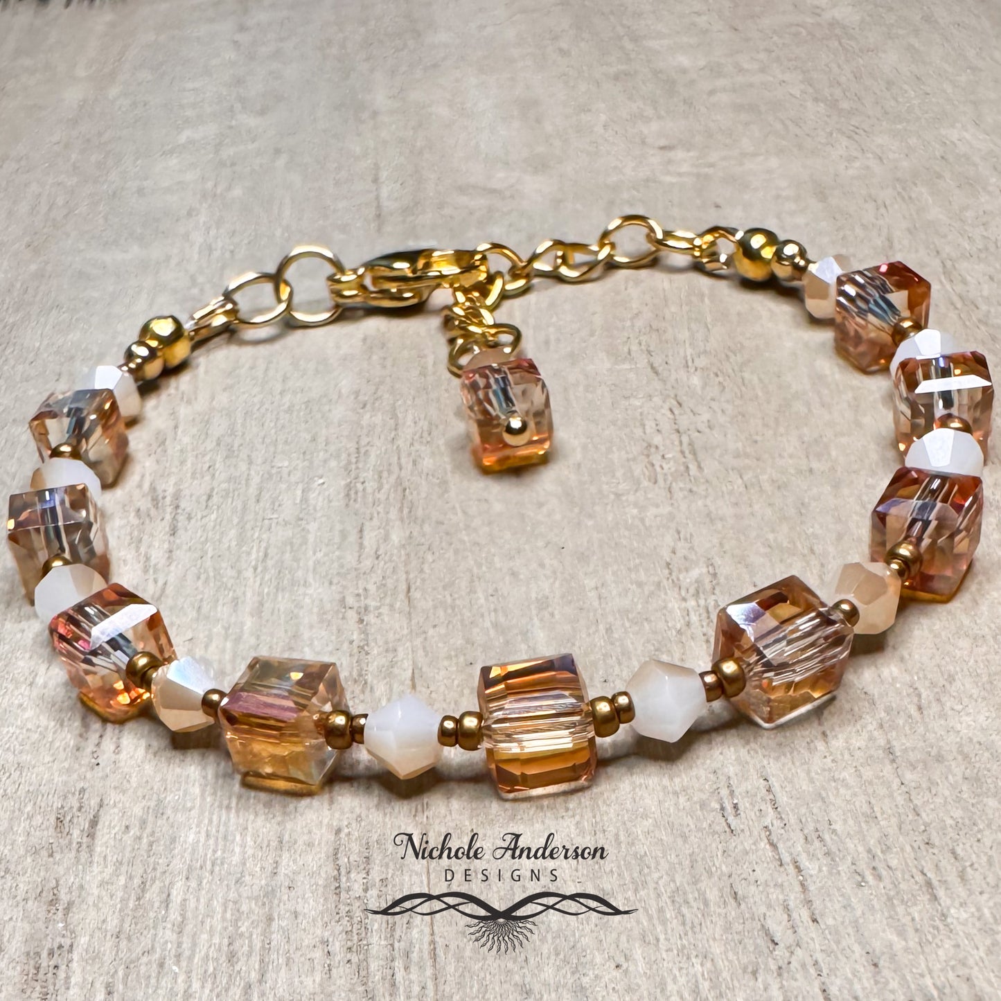 Sunset Blush Bracelet | Gold Plated Stainless Steel