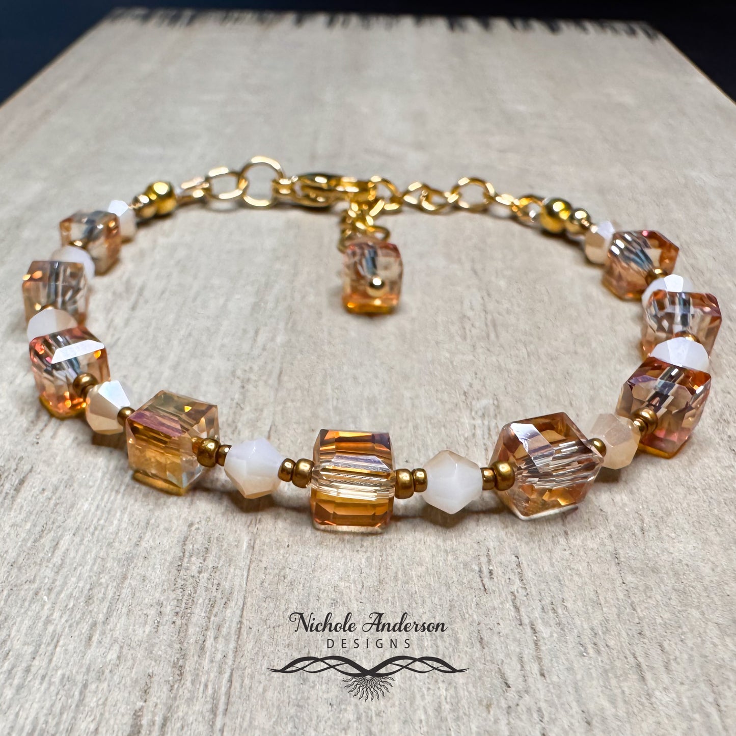 Sunset Blush Bracelet | Gold Plated Stainless Steel