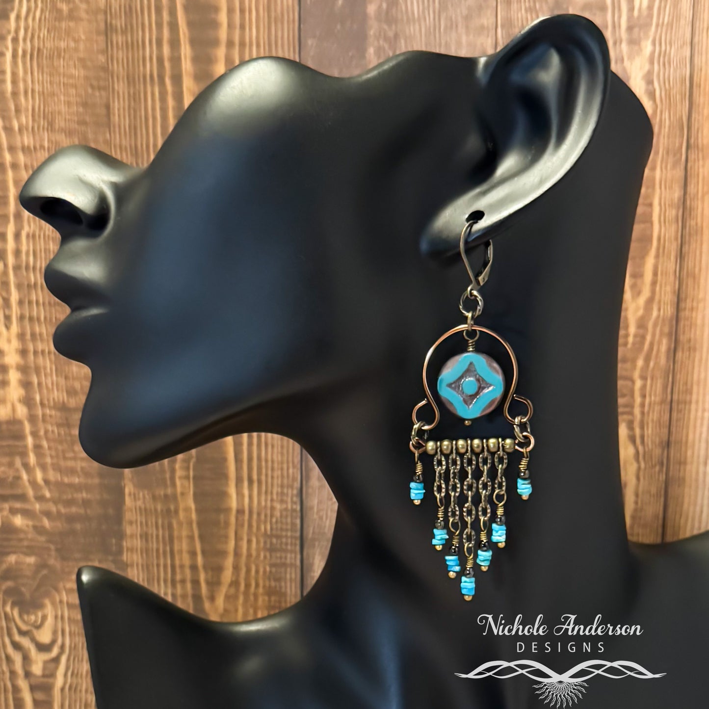 Turquoise Chandelier Earrings