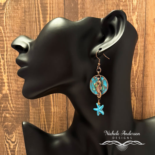 Seahorse Cove Drop Earrings